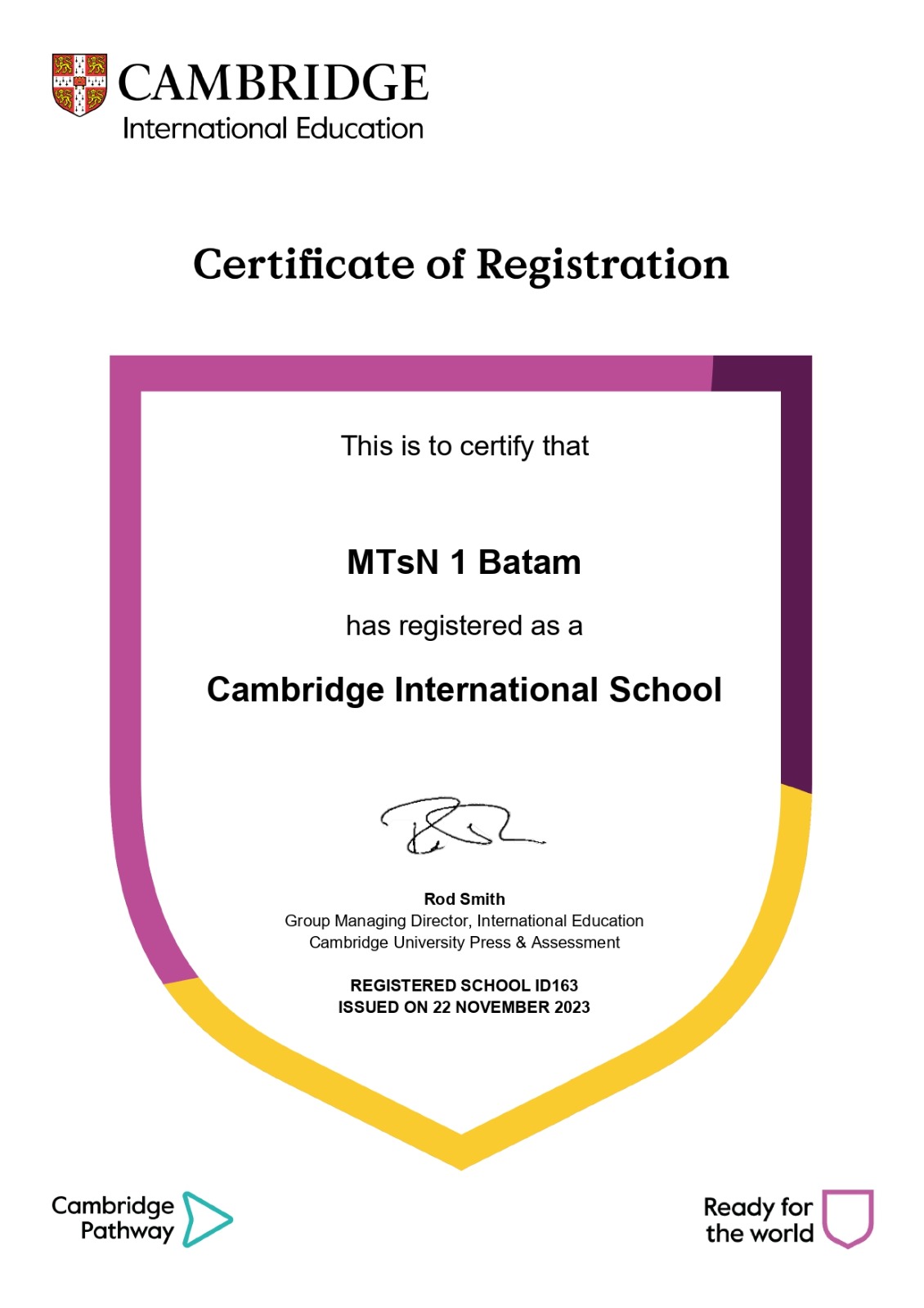 Sertifikat Cambridge